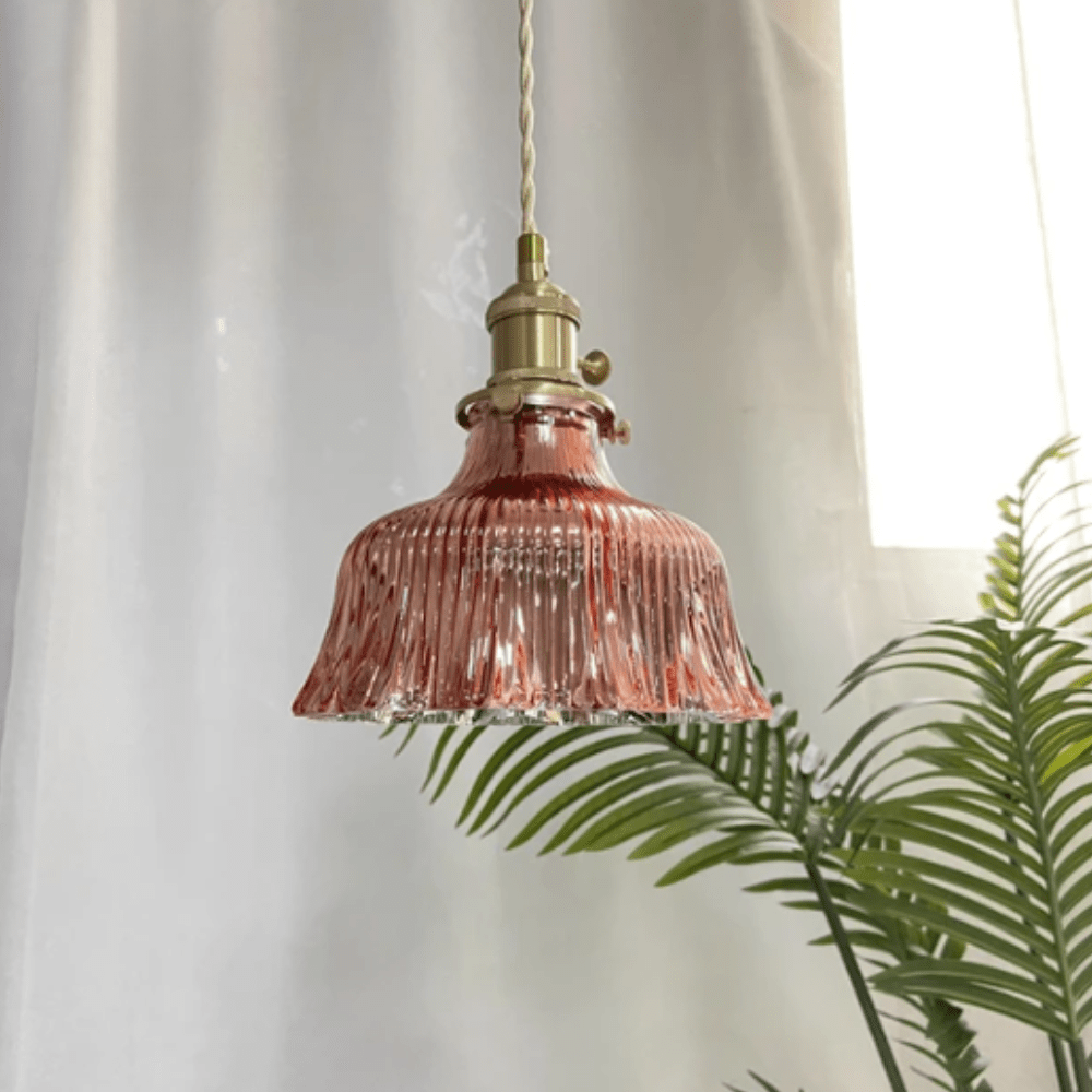 Suspension Luminaire Design Vintage en Verre Style - Skandi-suspension luminaire-Olloret