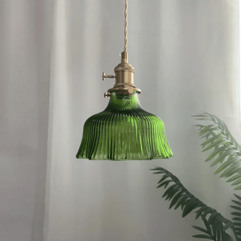 Suspension Luminaire Design Vintage en Verre Style - Skandi-suspension luminaire-Olloret