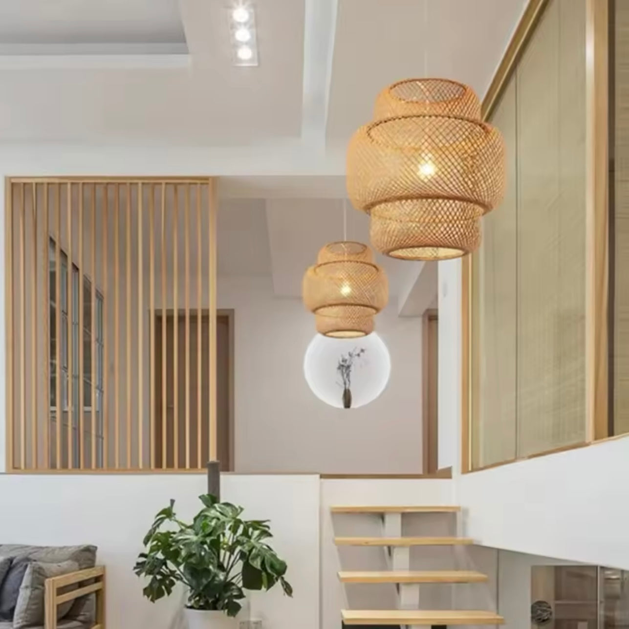Suspension Luminaire Élégant Style Japonais - Sapporo-suspension luminaire-Olloret