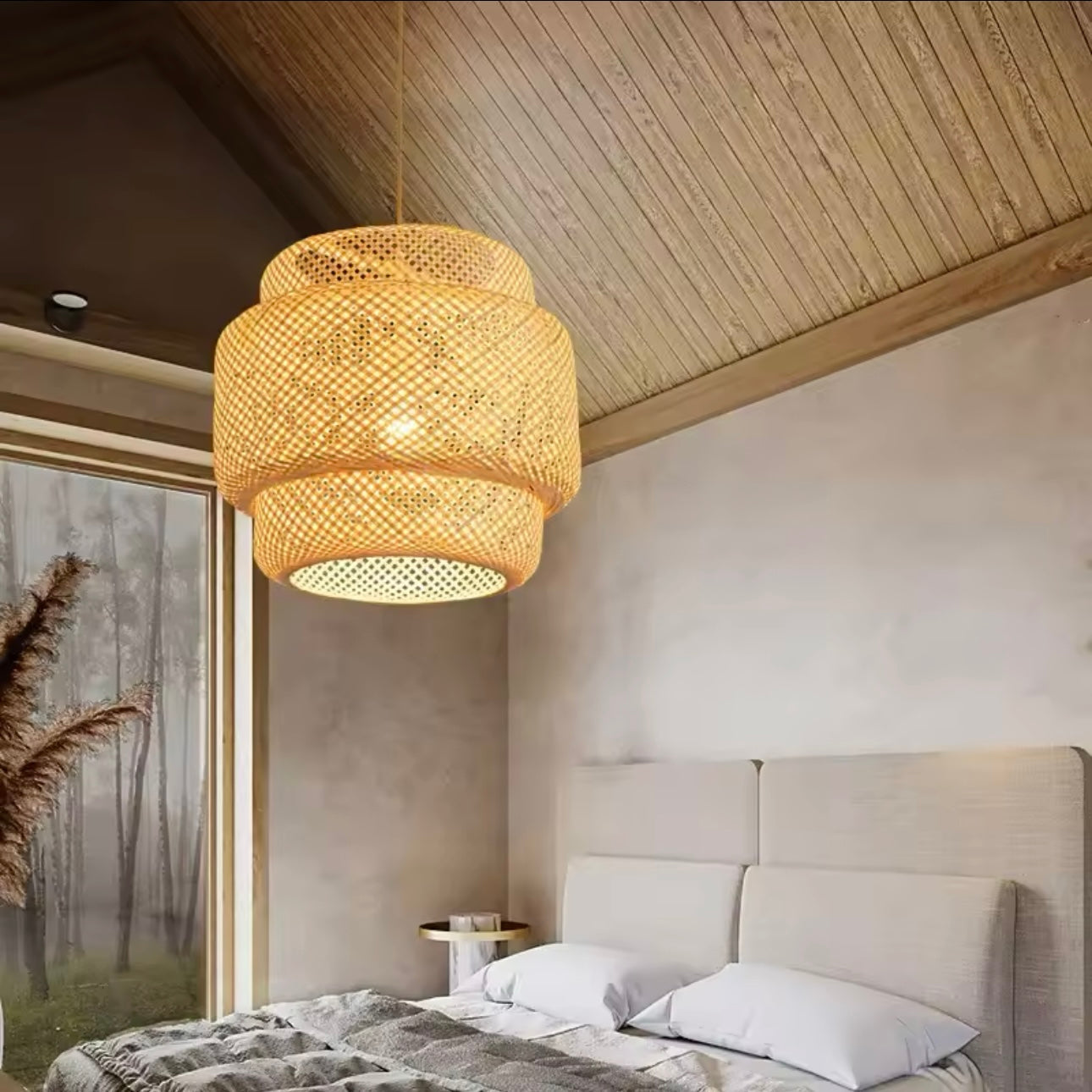 Suspension Luminaire Élégant Style Japonais - Sapporo-suspension luminaire-Olloret