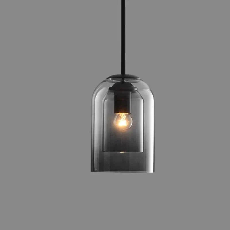 Suspension Luminaire Moderne en Verre Double Sophistiquée - Véra-suspension luminaire-Olloret