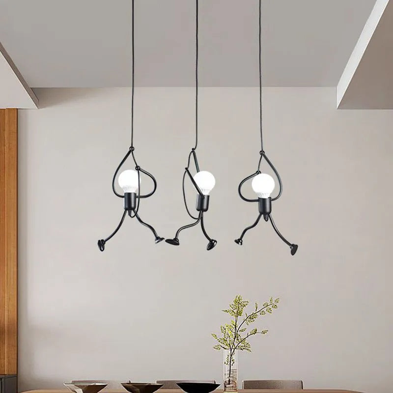 Suspension Luminaire Rétro en Fer Style Industriel - FunkyLight-suspension luminaire-Olloret