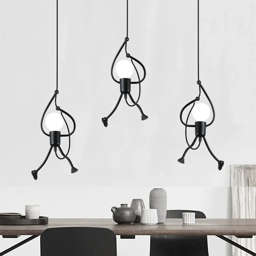 Suspension Luminaire Rétro en Fer Style Industriel - FunkyLight-suspension luminaire-Olloret