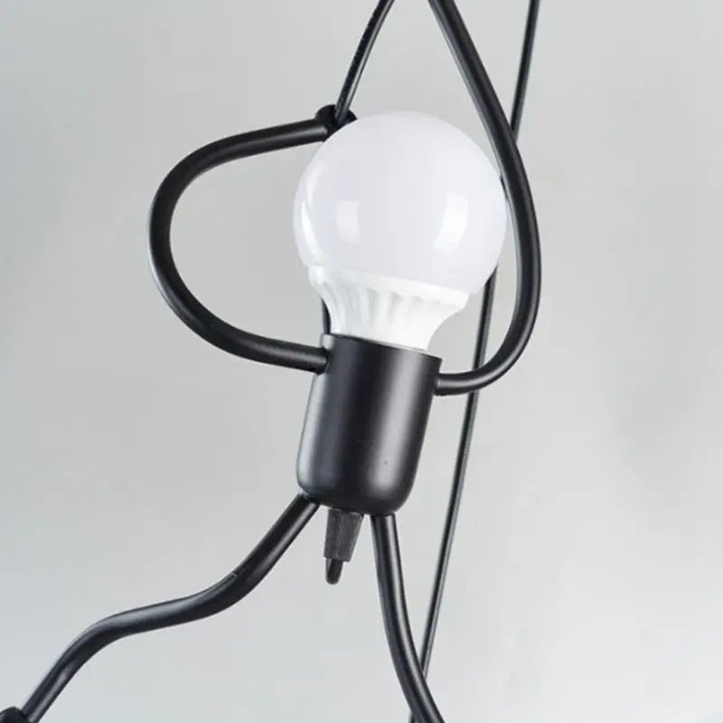 Suspension Luminaire Rétro en Fer Style Industriel - FunkyLight-suspension luminaire-Olloret