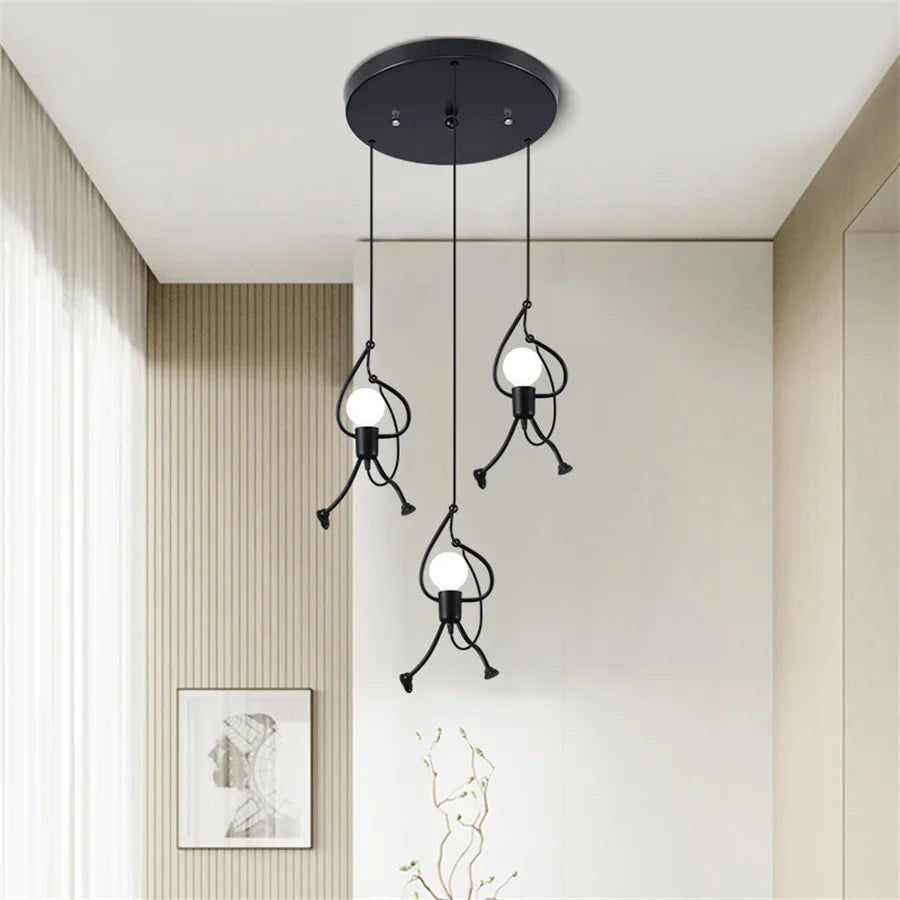 Suspension Luminaire Rétro en Fer Style Industriel - FunkyLight-suspension luminaire-Olloret