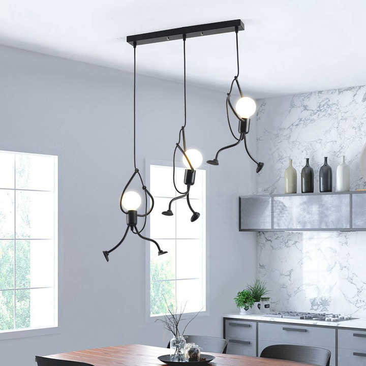 Suspension Luminaire Rétro en Fer Style Industriel - FunkyLight-suspension luminaire-Olloret
