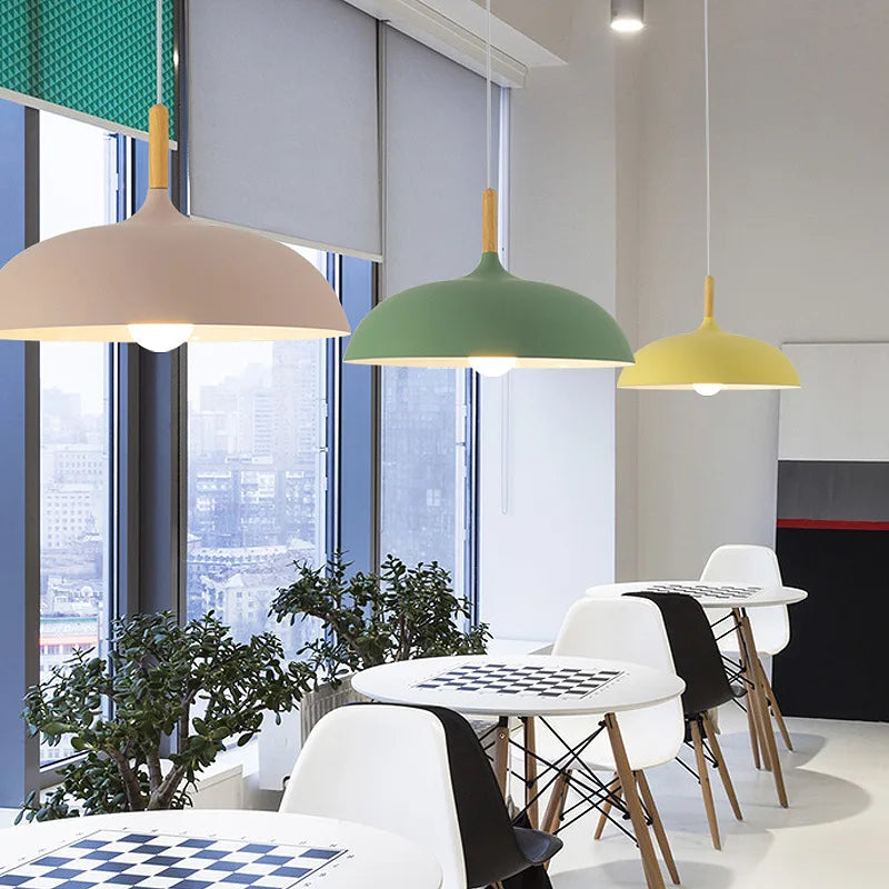 Suspension Luminaire Style Nordique Élégant - NordicOak-suspension luminaire-Olloret