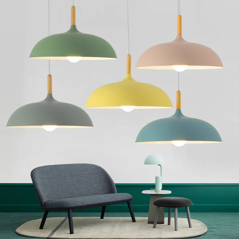 Suspension Luminaire Style Nordique Élégant - NordicOak-suspension luminaire-Olloret