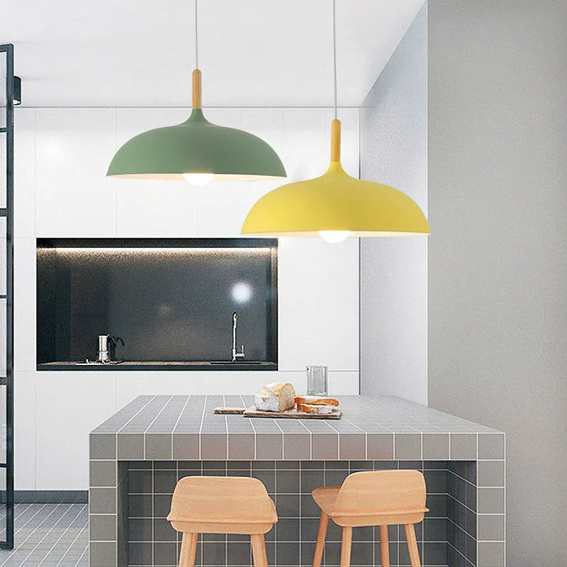 Suspension Luminaire Style Nordique Élégant - NordicOak-suspension luminaire-Olloret