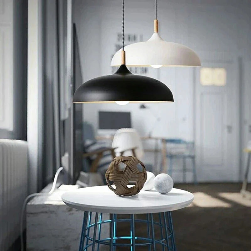 Suspension Luminaire Style Nordique Élégant - NordicOak-suspension luminaire-Olloret