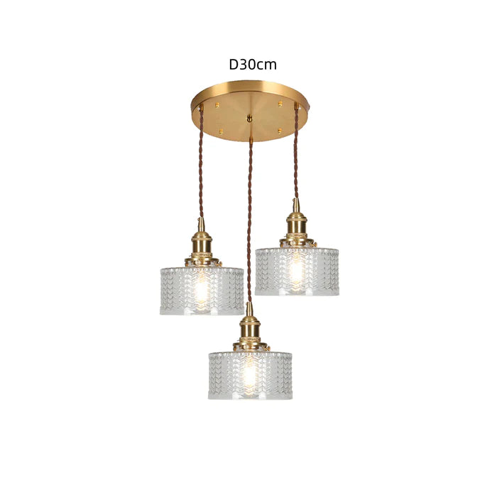 Suspension Luminaire Vintage en Cristal Élégant - Aurora-suspension luminaire-Olloret