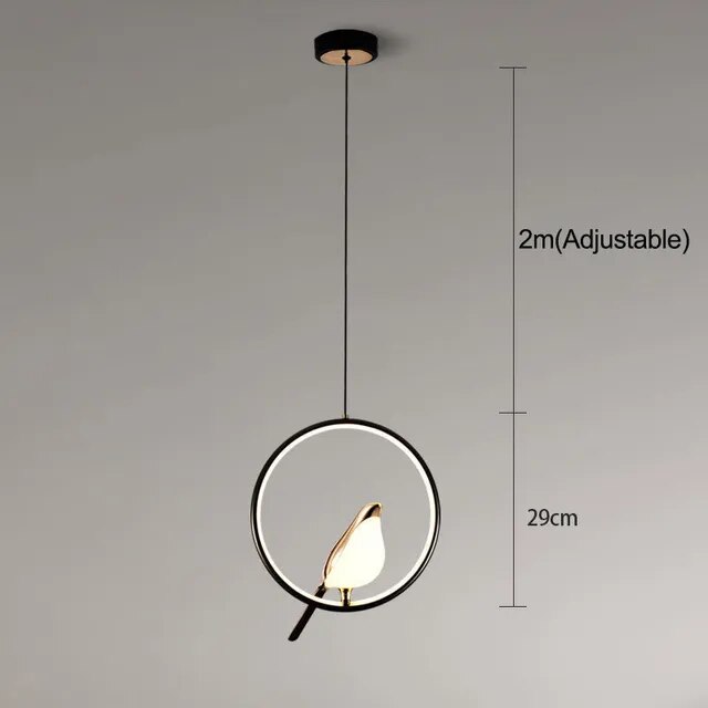 Suspension Luminaire de Luxe avec Oiseau Doré - MrBird™-suspension luminaire-Olloret