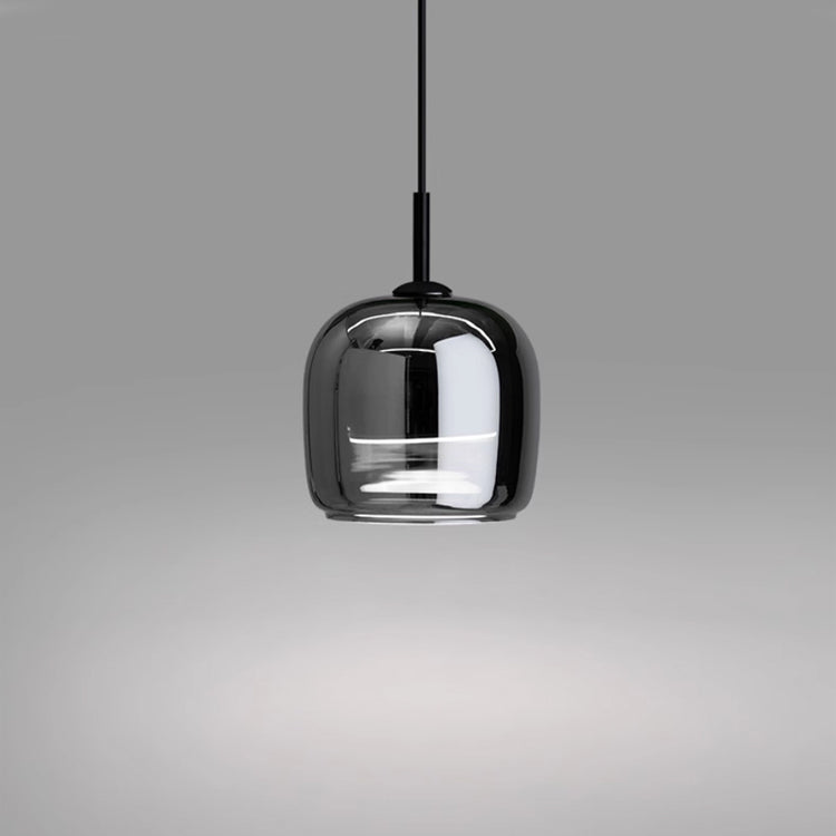 Suspension Luminaire en Verre Noir Style Nordique - Nova-suspension luminaire-Olloret