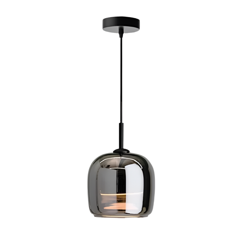 Suspension Luminaire en Verre Noir Style Nordique - Nova-suspension luminaire-Olloret