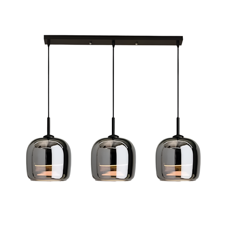 Suspension Luminaire en Verre Noir Style Nordique - Nova-suspension luminaire-Olloret
