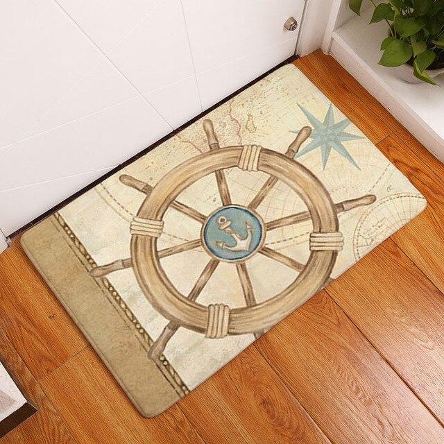 Tapis de Cuisine Lavable Antidérapant au Style Marin - Rivage-tapis cuisine-Olloret