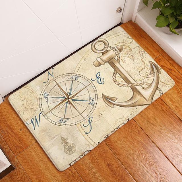 Tapis de Cuisine Lavable Antidérapant au Style Marin - Rivage-tapis cuisine-Olloret