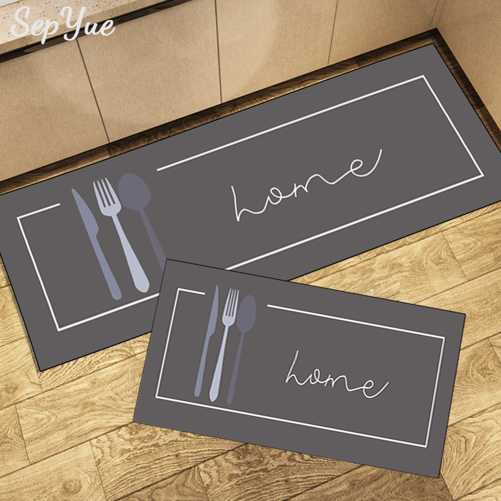 Tapis de Cuisine Lavable Long en Velours Cristal - Kitchen-tapis cuisine-Olloret