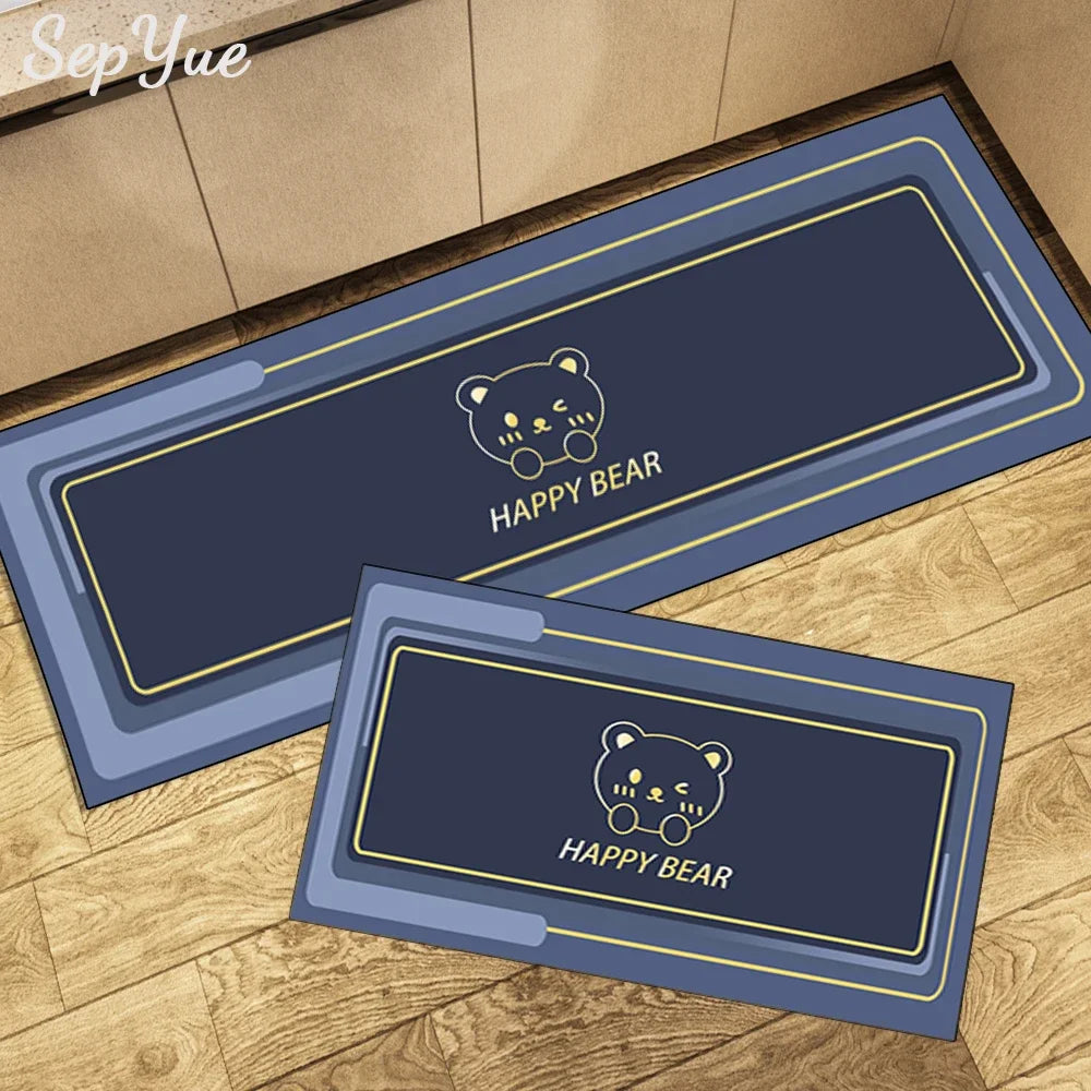 Tapis de Cuisine Lavable Long en Velours Cristal - Kitchen-tapis cuisine-Olloret