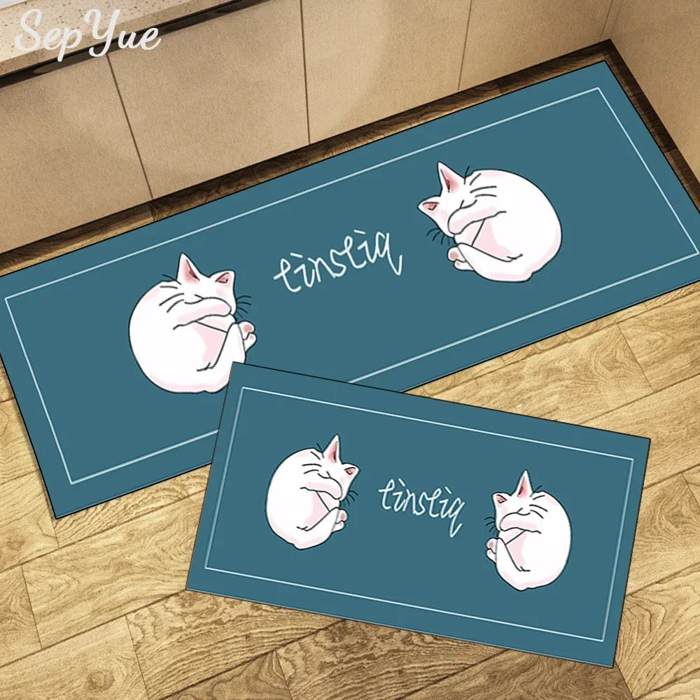 Tapis de Cuisine Lavable Long en Velours Cristal - Kitchen-tapis cuisine-Olloret