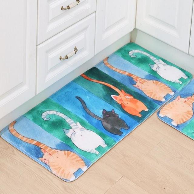 Tapis de Cuisine Lavable Motif Chats Antidérapant - Milo-tapis cuisine-Olloret
