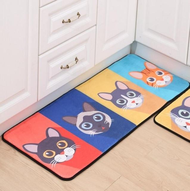 Tapis de Cuisine Lavable Motif Chats Antidérapant - Milo-tapis cuisine-Olloret