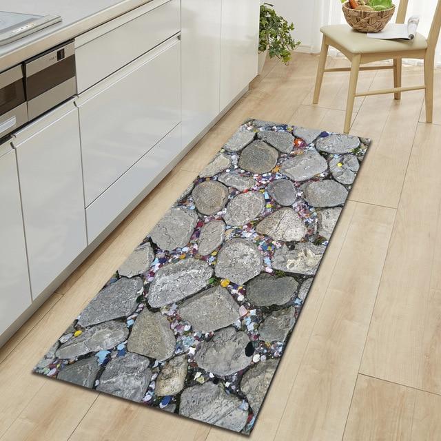 Tapis de Cuisine Lavable au Motif Galets Antidérapant - Grivon-tapis cuisine-Olloret