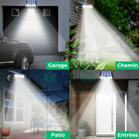 Lampe Murale Solaire Extérieur Puissante avec Détecteur de Mouvements – Luminara