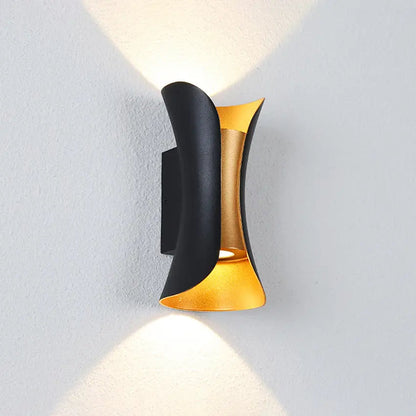 Applique Murale Design LED Noir et Or - Lumineus-applique murale-Olloret