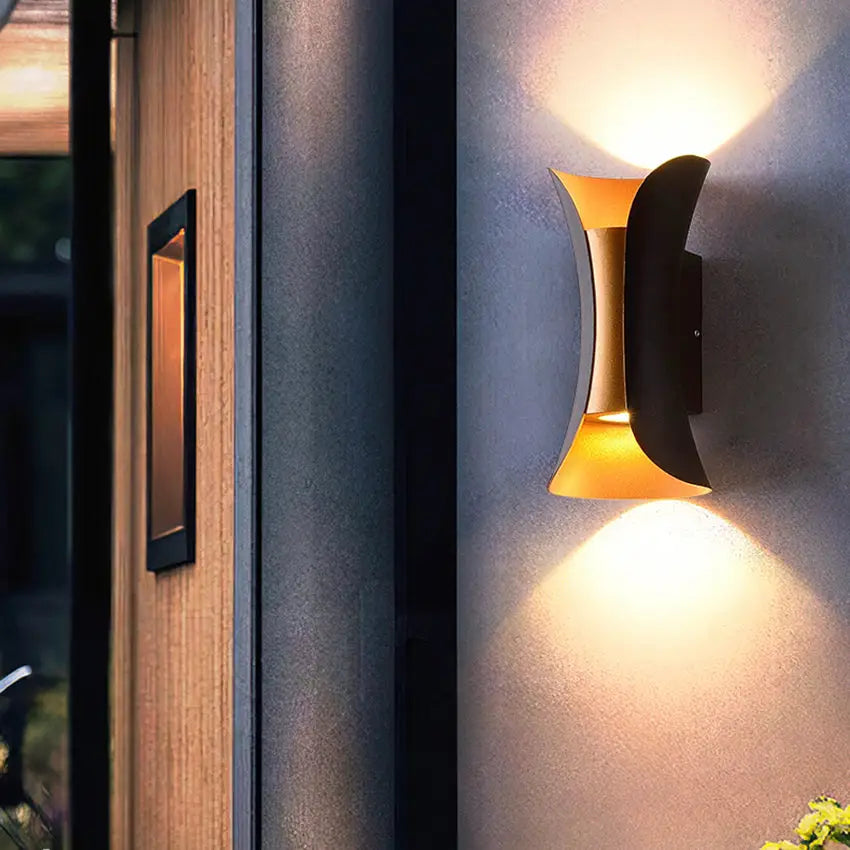 Applique Murale Design LED Noir et Or - Lumineus-applique murale-Olloret
