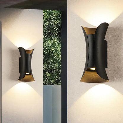 Applique Murale Design LED Noir et Or - Lumineus-applique murale-Olloret