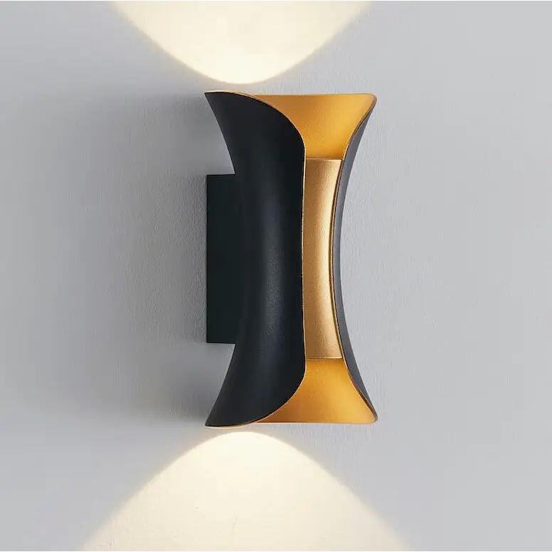 Applique Murale Design LED Noir et Or - Lumineus-applique murale-Olloret