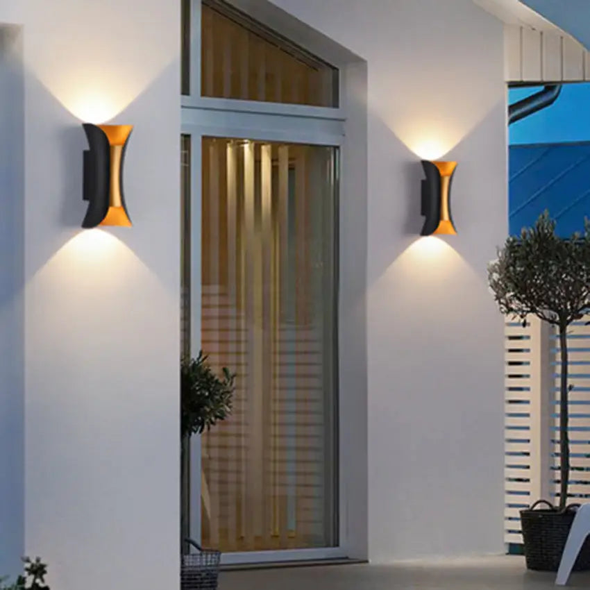 Applique Murale Design LED Noir et Or - Lumineus-applique murale-Olloret