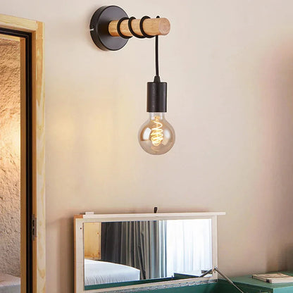 Applique Murale Design en Bois Scandinave - Lumo-applique murale-Olloret