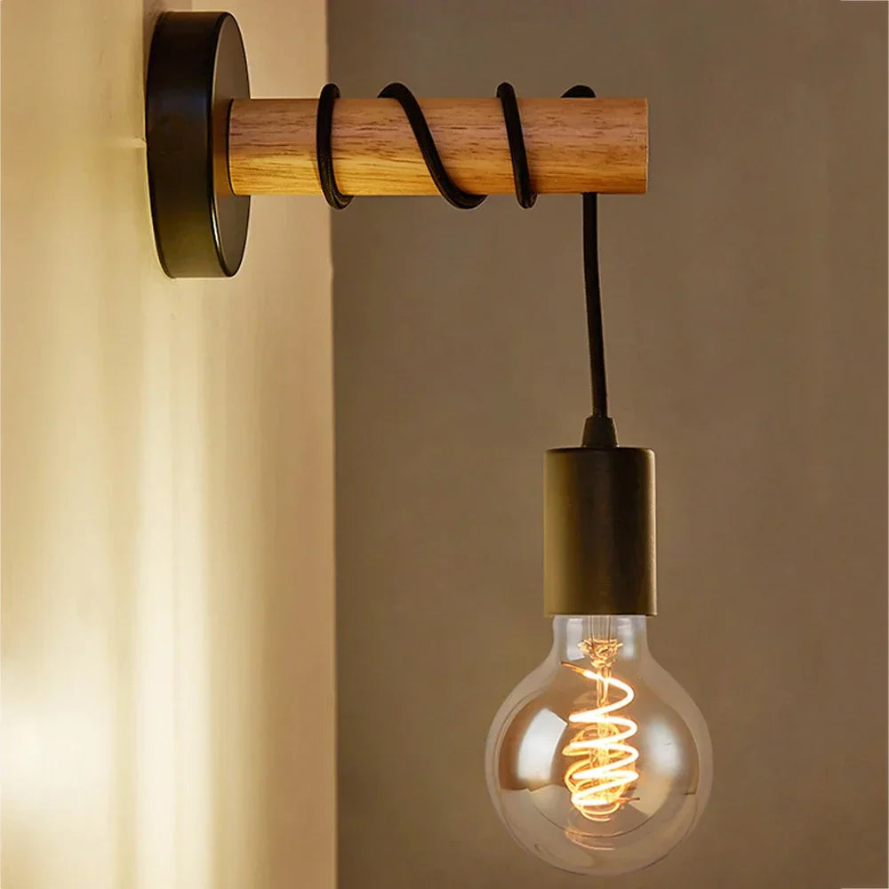 Applique Murale Design en Bois Scandinave - Lumo-applique murale-Olloret
