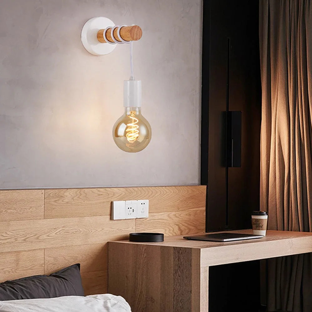 Applique Murale Design en Bois Scandinave - Lumo-applique murale-Olloret