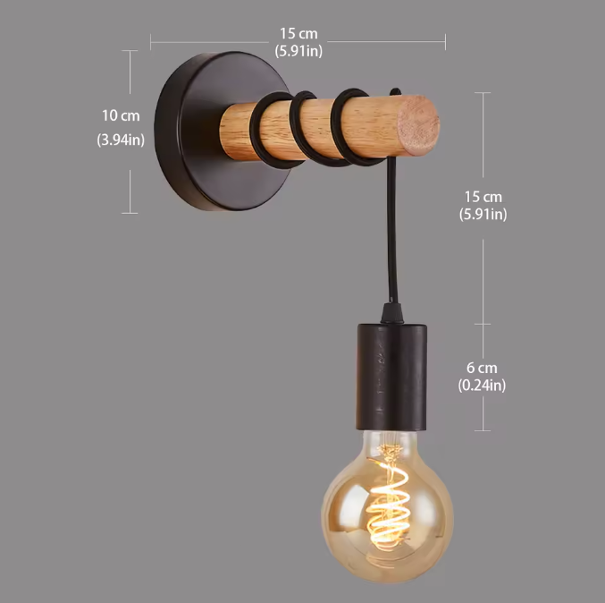 Applique Murale Design en Bois Scandinave - Lumo-applique murale-Olloret