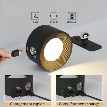Applique Murale LED 360° Sans Fil Rechargeable - LumiFlex-applique murale-Olloret