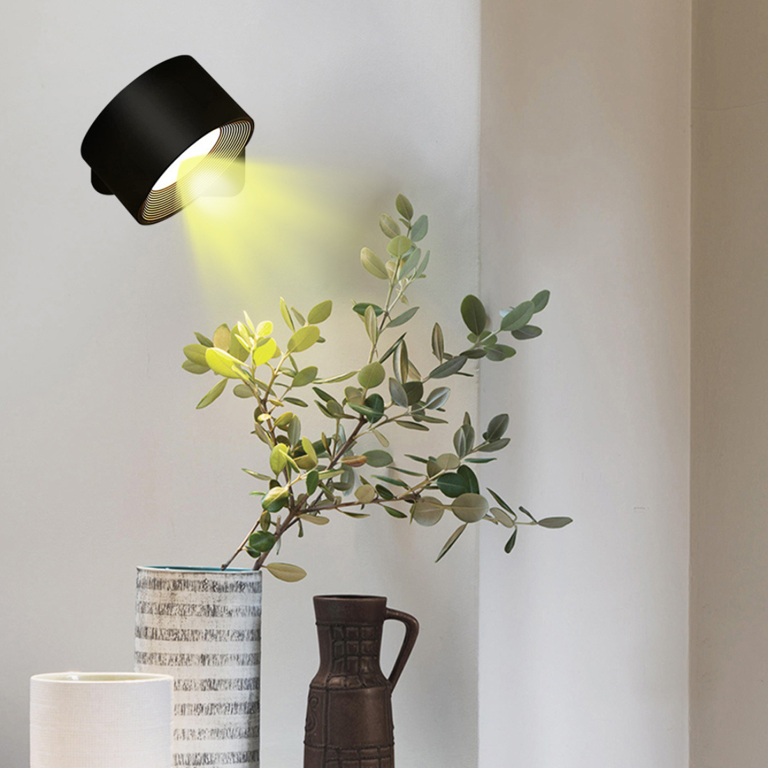 Applique Murale LED 360° Sans Fil Rechargeable - LumiFlex-applique murale-Olloret