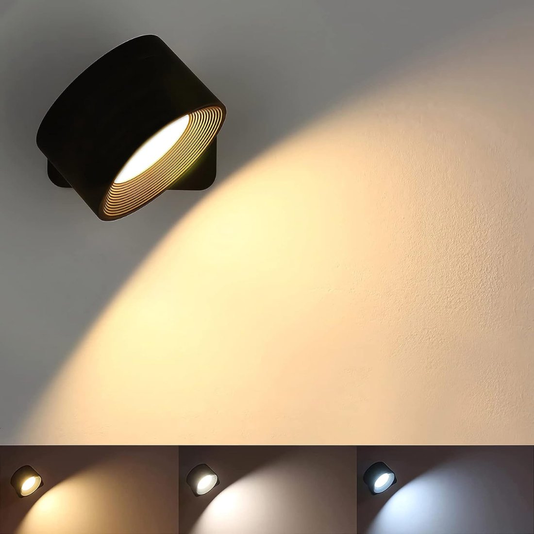 Applique Murale LED 360° Sans Fil Rechargeable - LumiFlex-applique murale-Olloret