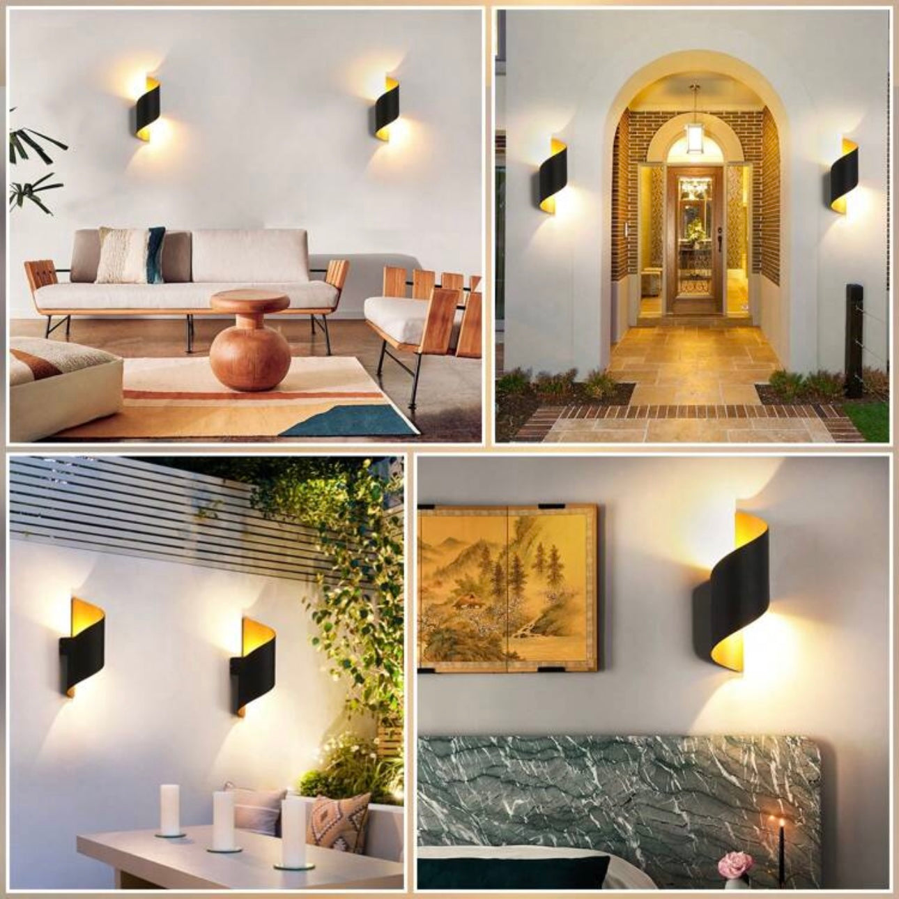 Applique Murale LED pour Chambre ou Terrasse - Spirale-applique murale-Olloret