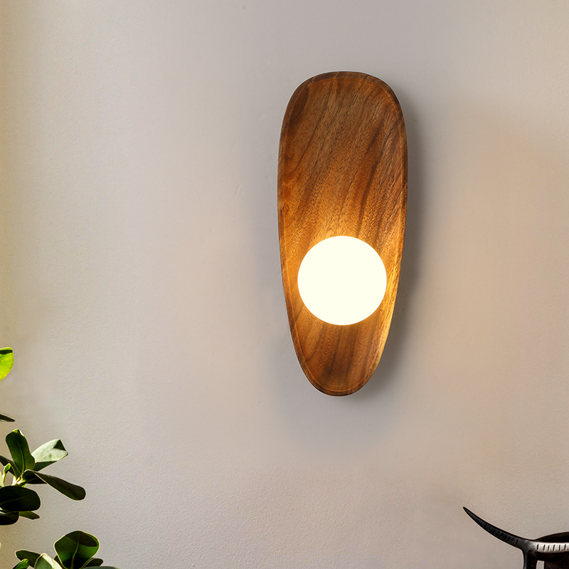 Applique Murale en Bois Naturel Design - NaturaLume-applique murale-Olloret