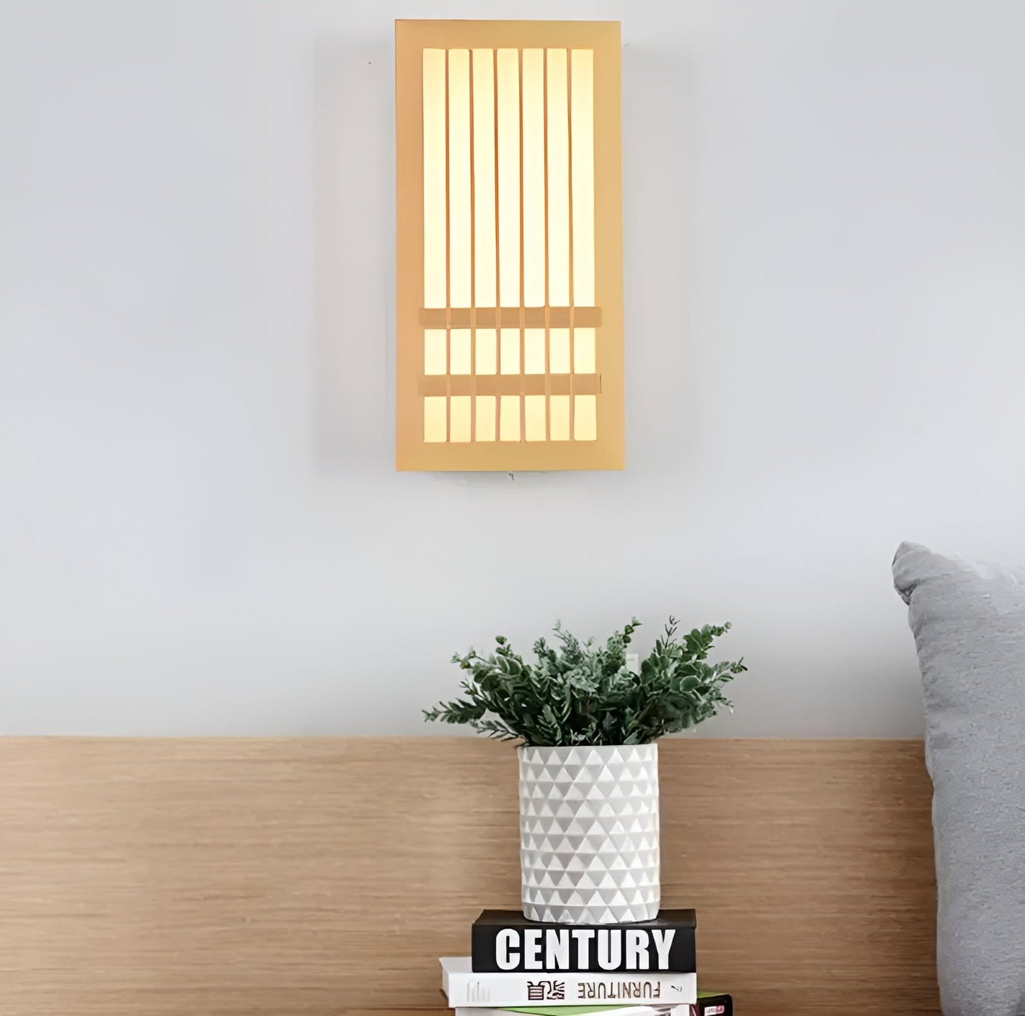 Applique Murale en Bois pour Intérieur Japonaise - ZenLight-applique murale-Olloret