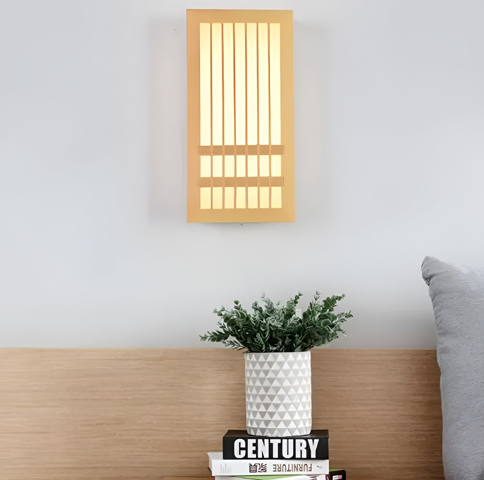 Applique Murale en Bois pour Intérieur Japonaise - ZenLight-applique murale-Olloret