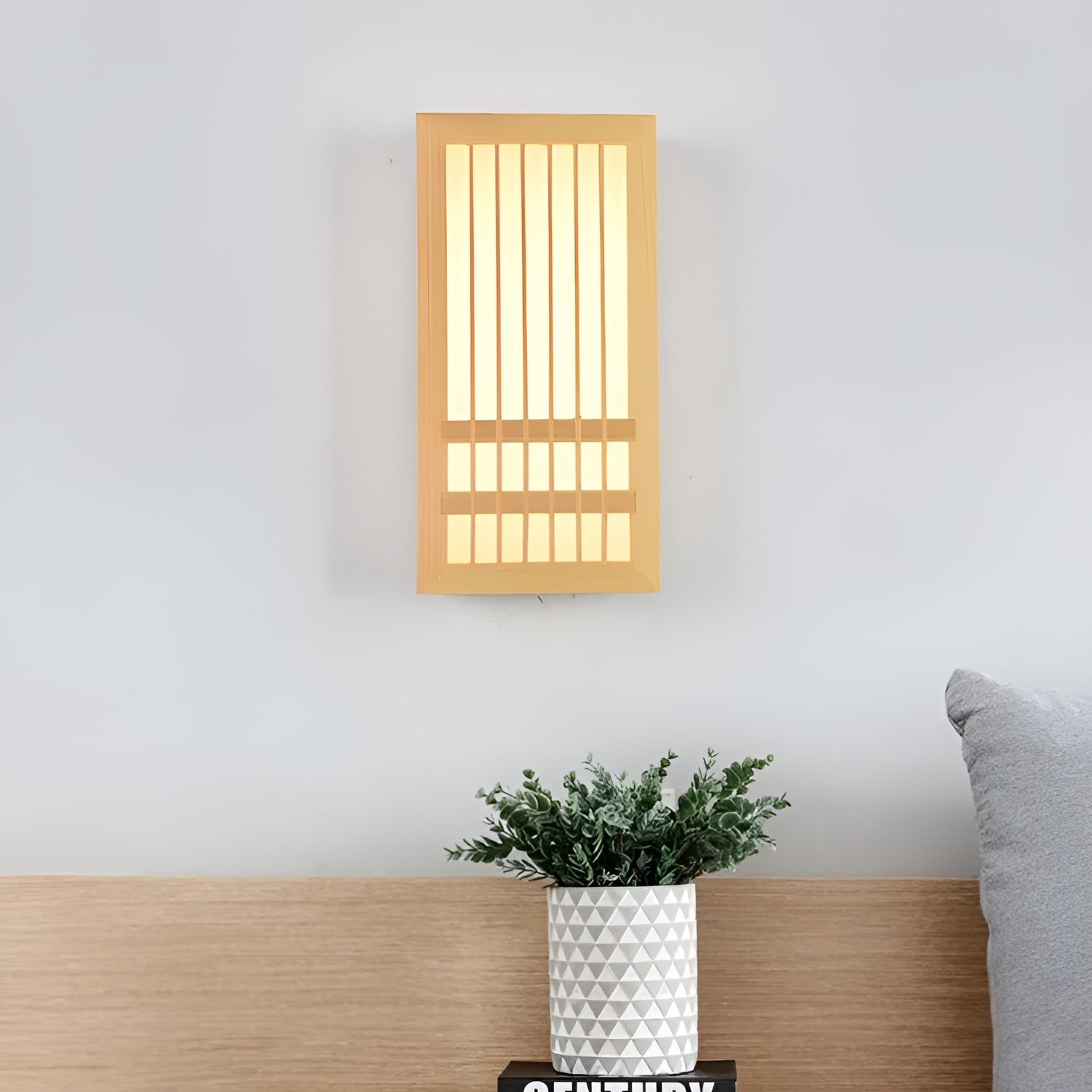 Applique Murale en Bois pour Intérieur Japonaise - ZenLight-applique murale-Olloret