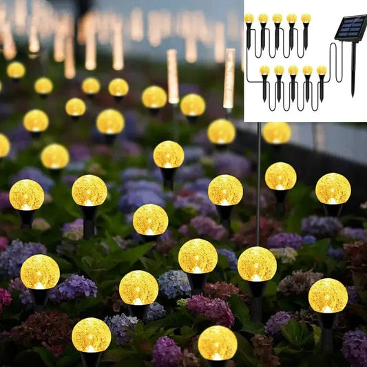 Boules Lumineuses Solaires Effet Bulle pour Jardin Éclairage Extérieur Solaire – Luxara-lampe solaire extérieur-Olloret