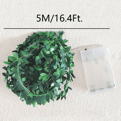 Guirlande Lumineuse LED Lierre Émeraude pour Ambiance Naturelle et Extérieure – Veda-guirlande solaire-Olloret