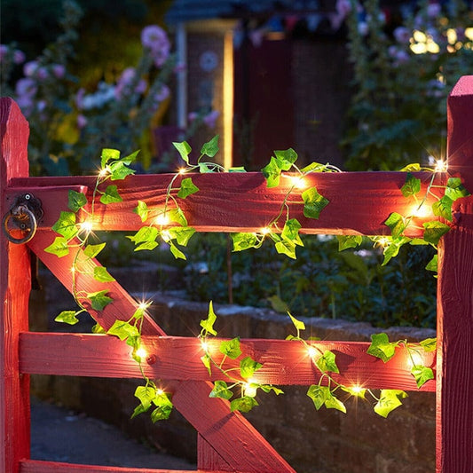 Guirlande Lumineuse Solaire LED Extérieur Lierre Artificiel – Lichen-guirlande solaire-Olloret