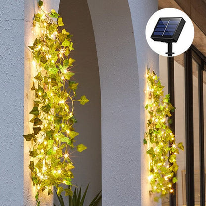 Guirlande Lumineuse Solaire LED Extérieur Lierre Artificiel – Lichen-guirlande solaire-Olloret
