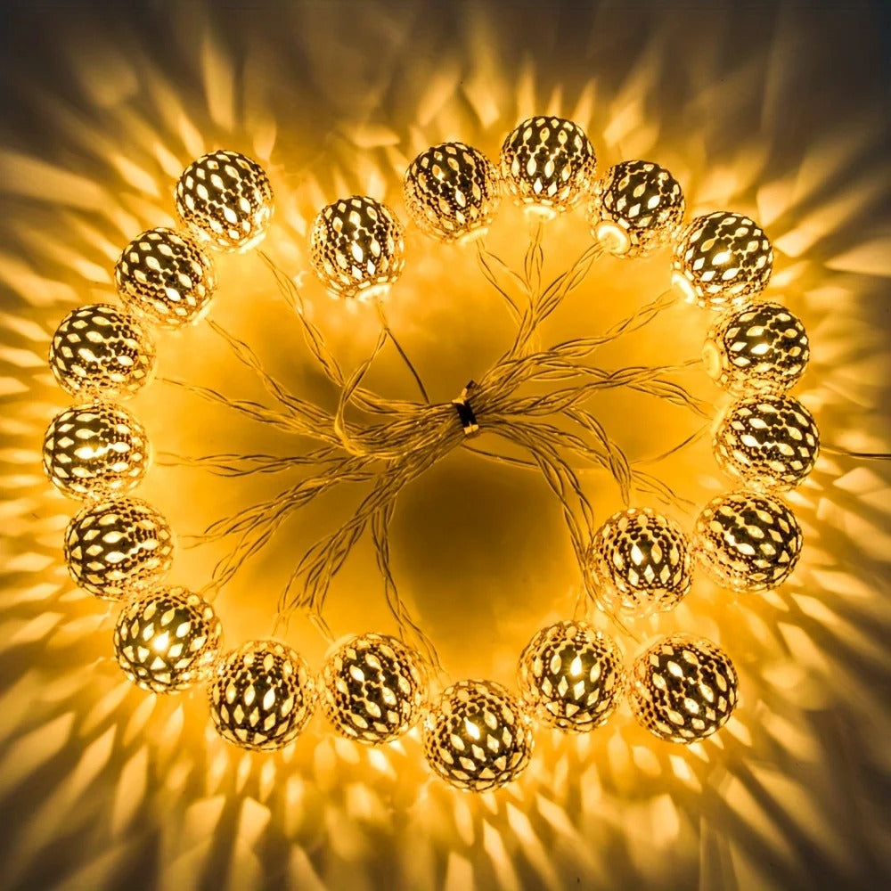 Guirlande Solaire Extérieur Design Oriental Élégant – Lumina-guirlande solaire-Olloret